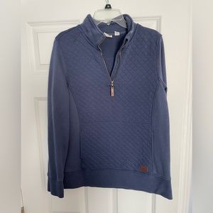 LL Bean quilted quarter zip
